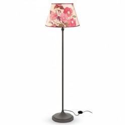 Lampada da Terra Scultorea L'Oca Nera – Base Antracite e Paralume Luxury Ø40