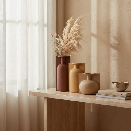 Vaso Scultoreo in Ceramica Terracotta L'Oca Nera – Collezione Orizzonti High