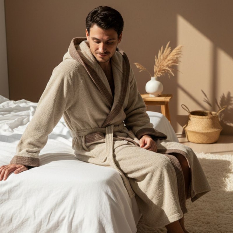 Collezione Nereidi Accappatoio in spugna 100% cotone