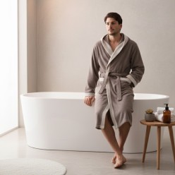 Collezione Nereidi Accappatoio in spugna 100% cotone