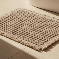 Tappeto da bagno in nido d'ape Made in Italy linea Talos