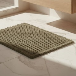 Tappeto da bagno in nido d'ape Made in Italy linea Talos
