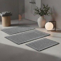 Tappeto da bagno in nido d'ape Made in Italy linea Talos