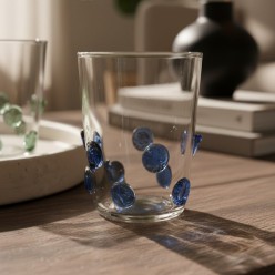 Bicchieri in Vetro Artistico Ginevrine  Set da 6  – Cromie Vibranti d'Autore