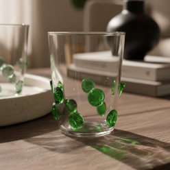 Bicchieri in Vetro Artistico Ginevrine  Set da 6  – Cromie Vibranti d'Autore