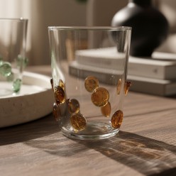 Bicchieri in Vetro Artistico Ginevrine  Set da 6  – Cromie Vibranti d'Autore