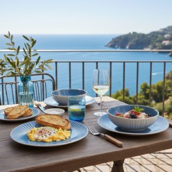 Servizio Piatti Blu Oltremare – Collezione Artigianale per Momenti d'Autore