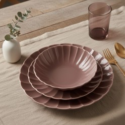 Set Piatti Malva da 18 Pezzi collezione "Calipso"