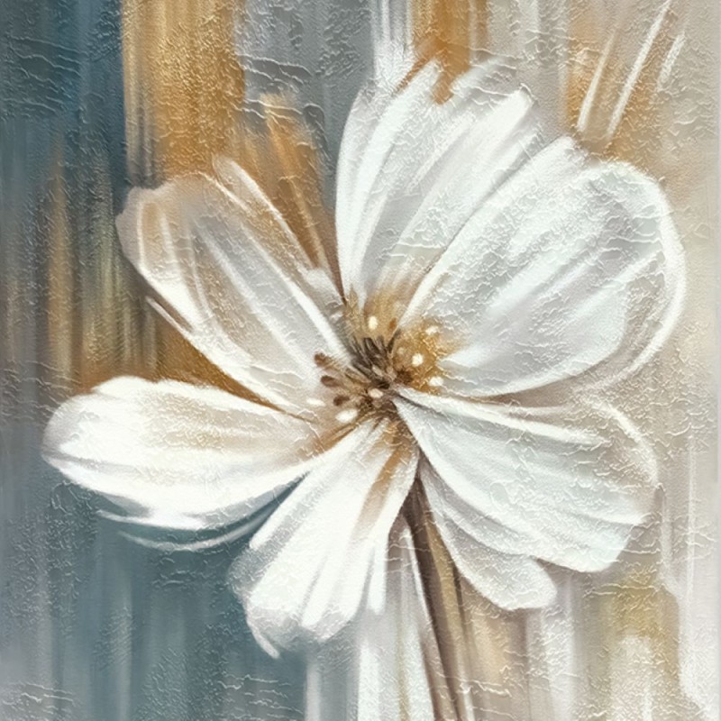 Soggetto: Floreale Astratto / Fiore Bianco Gigante