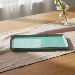 Vassoio Gourmet Cottage Tiffany Weissestal - Porcellana Artigianale 38x21 cm