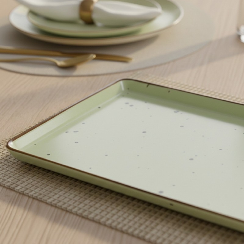 Vassoio Gourmet Cottage Green Weissestal – Eccellenza in Porcellana Decorata a Mano Vassoio Gourmet Cottage Green Weissestal – Eccellenza in Porcellana Decorata a Mano