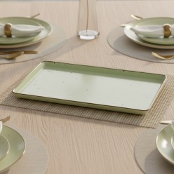 Vassoio Gourmet Cottage Green Weissestal – Eccellenza in Porcellana Decorata a Mano