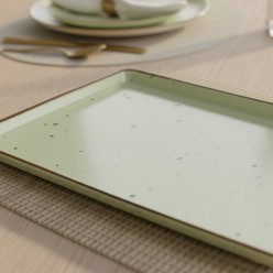 Vassoio Gourmet Cottage Green Weissestal – Eccellenza in Porcellana Decorata a Mano