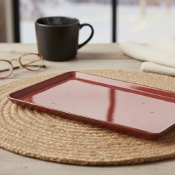 Vassoio Rettangolare Weissestal – Collezione Cottage Red Artigianale