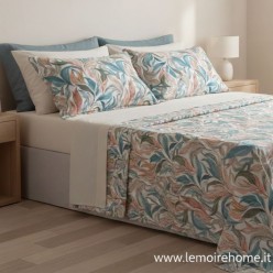 Set Lenzuola Matrimoniali Narciso in Raso Satin di Puro Cotone