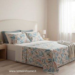 Set Lenzuola Matrimoniali Narciso in Raso Satin di Puro Cotone