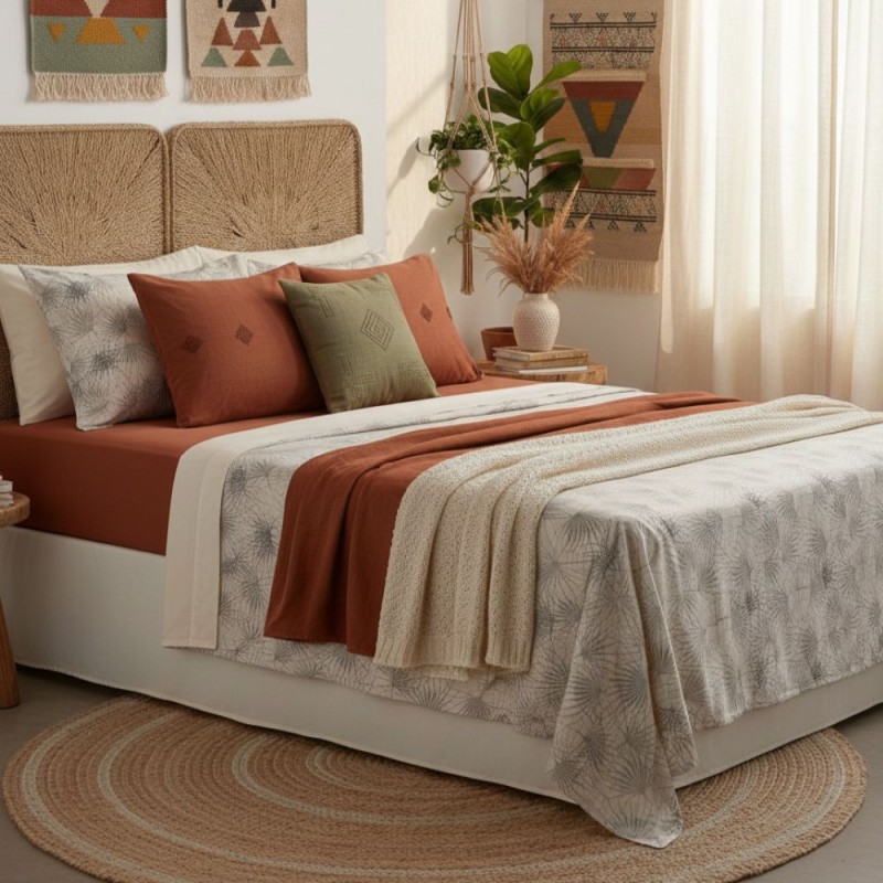 Completo letto Matrimoniale in Raso di Cotone – Collezione Clizia Completo letto Matrimoniale in Raso di Cotone – Collezione Clizia
