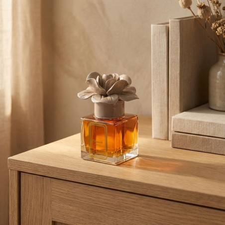 Profumatore Melaverde "Fiore" – Scultura in Ceramica di Capodimonte | Tortora 100ml