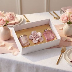 Cofanetto Regalo Melaverde "Fiore" – Set Profumatore 100ml + Candela | Rosa Antico