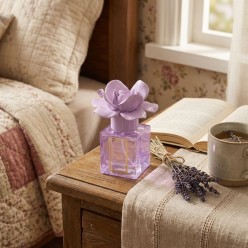 Profumatore Melaverde "Fiore" – Scultura in Ceramica di Capodimonte | Lilla 100ml