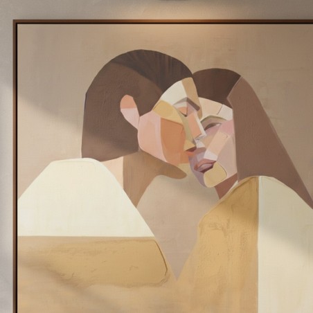 Quadro "L'Incontro" Collezione Esclusiva 100x100 cm - L’Oca Nera