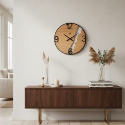 Orologio da Parete in Legno e Metallo – Collezione Luxury da 60cm