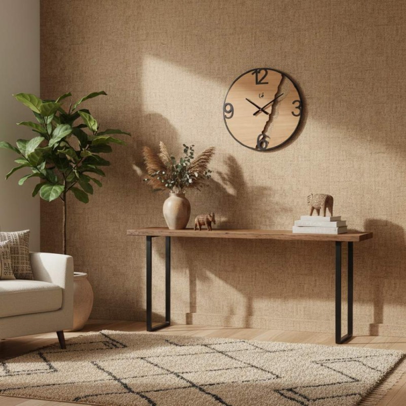 Orologio da Parete in Legno e Metallo – Collezione Luxury da 60cm Orologio da Parete in Legno e Metallo – Collezione Luxury da 60cm