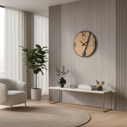 Orologio da Parete in Legno e Metallo – Collezione Luxury da 60cm