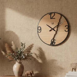 Orologio da Parete in Legno e Metallo – Collezione Luxury da 60cm lemoirehome