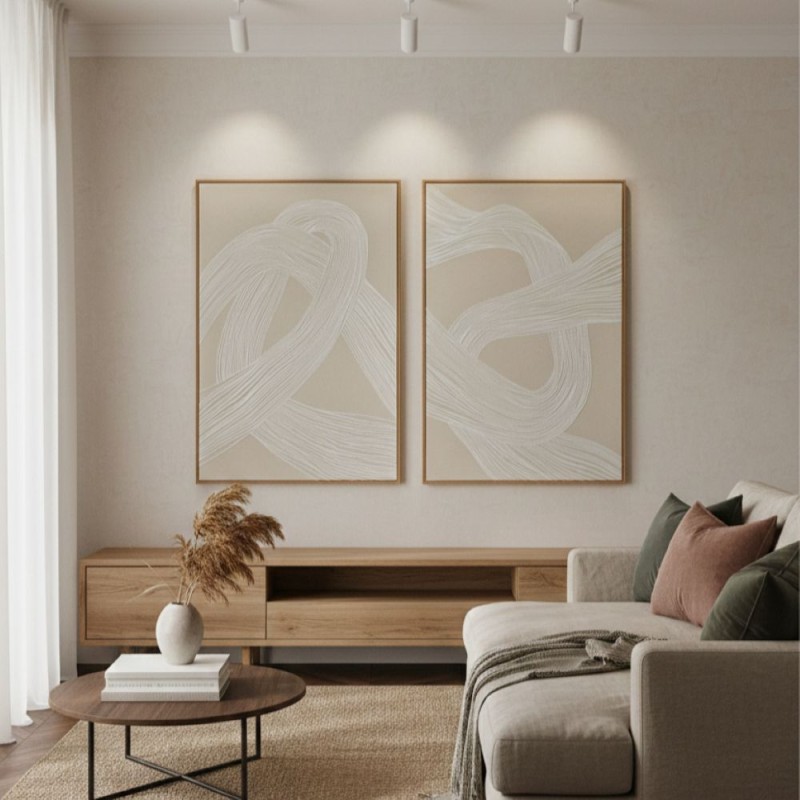 Coppia di Quadri Materici in Rilievo – Collezione L’Oca Nera per LeMoire Home (60x90 cm) Coppia di Quadri Materici in Rilievo – Collezione L’Oca Nera per LeMoire Home (60x90 cm)