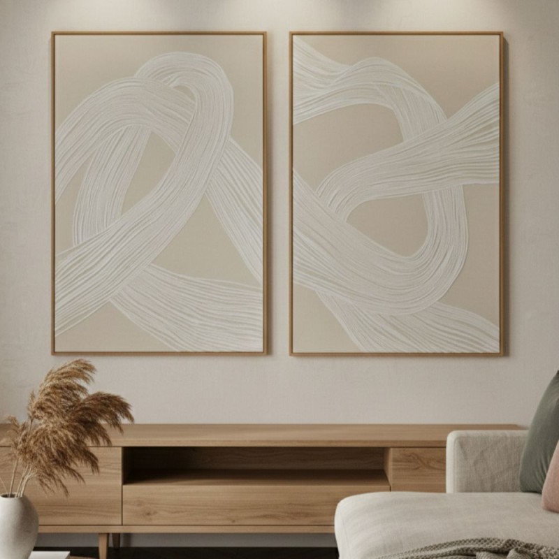 Coppia di Quadri Materici in Rilievo – Collezione L’Oca Nera per LeMoire Home (60x90 cm) Coppia di Quadri Materici in Rilievo – Collezione L’Oca Nera per LeMoire Home (60x90 cm)