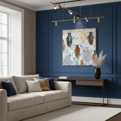 Quadro Vasi Chinoiserie 100x100 cm – Edizione Esclusiva L’Oca Nera