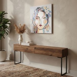 Ethno-Chic Vision – Opera d'Arte Contemporanea 80x80 cm
