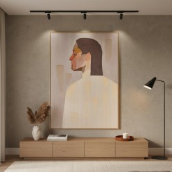 Quadro Materico "Anima e Profilo" – Edizione L’Oca Nera per Lemoire Home