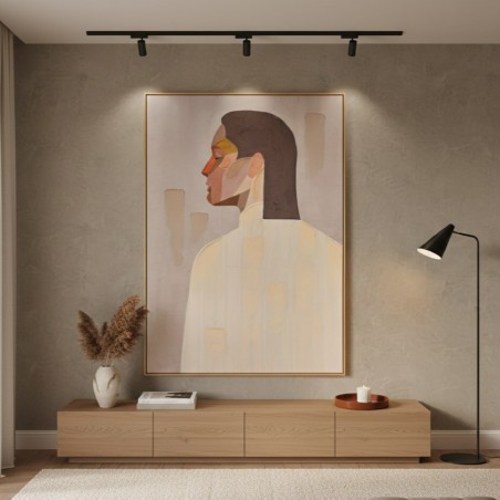 Quadro Materico "Anima e Profilo" – Edizione L’Oca Nera per Lemoire Home