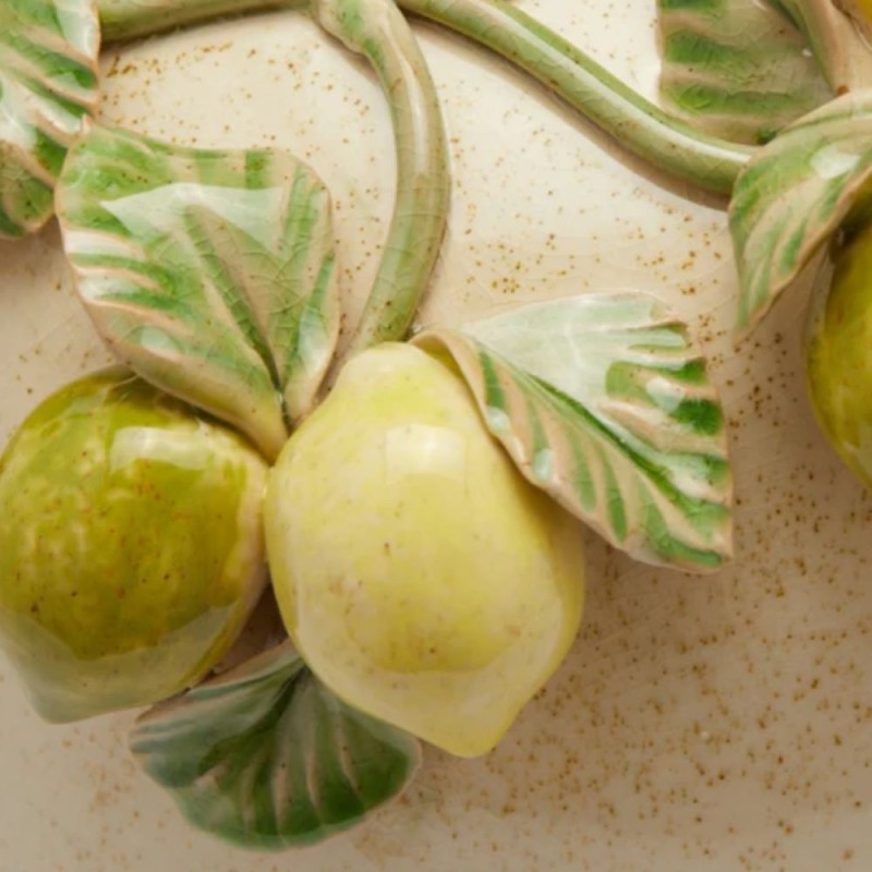 L'Essenza del Mediterraneo: Vaso Anfora "Freaky" con Limoni in Rilievo EDG