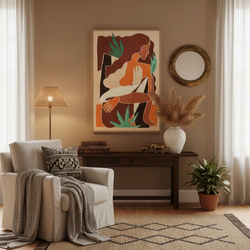 Quadro Astratto Contemporaneo – L'Oca Nera per Lemoire Home (80x120 cm) Quadro Astratto Contemporaneo – L'Oca Nera per Lemoire Home (80x120 cm)