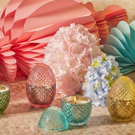 Uovo di Pasqua Alternativo, Candela Profumata EDG in Vetro Diamantato