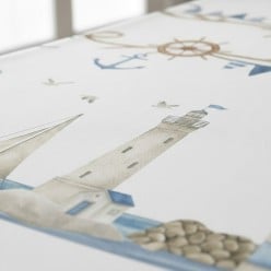 Tovaglia Antimacchia Sartoriale "Nautica" – L'Eleganza del Mare su Misura
