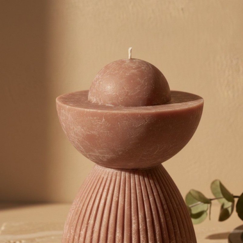 Candela Geometrica Sculturale in Cera Vegetale Beta| Lemoire Home Candela Geometrica Sculturale in Cera Vegetale Beta| Lemoire Home