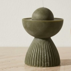 Candela Geometrica Sculturale in Cera Vegetale Beta| Lemoire Home