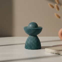 Candela Geometrica Sculturale in Cera Vegetale Beta| Lemoire Home