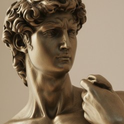Scultura "David" di Michelangelo in Resina Bronzata – Eccellenza Artigiana Italfama