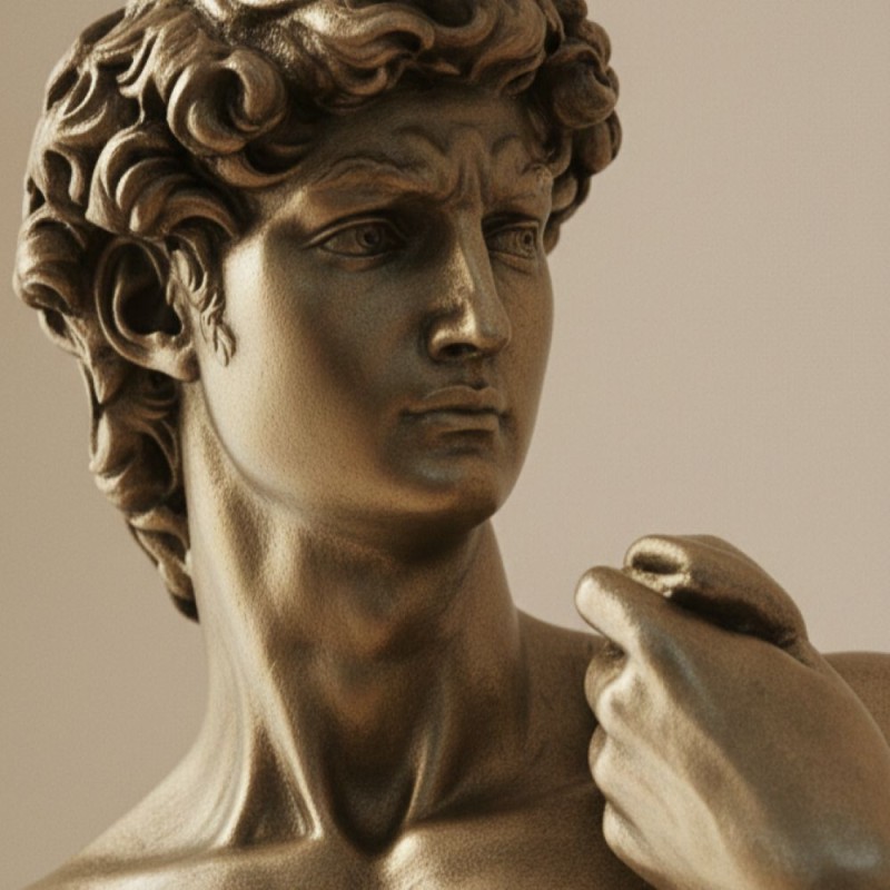 Scultura "David" di Michelangelo in Resina Bronzata – Eccellenza Artigiana Italfama Scultura "David" di Michelangelo in Resina Bronzata – Eccellenza Artigiana Italfama