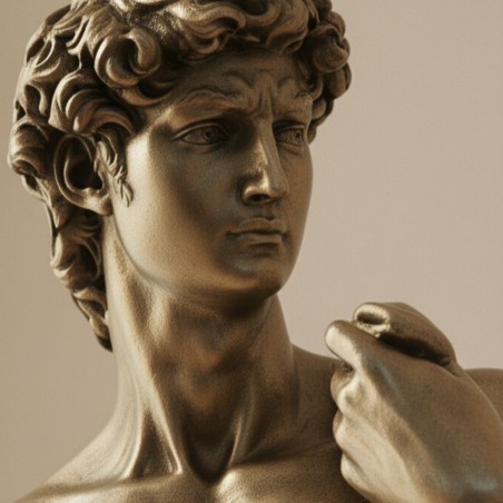 Scultura "David" di Michelangelo in Resina Bronzata – Eccellenza Artigiana Italfama