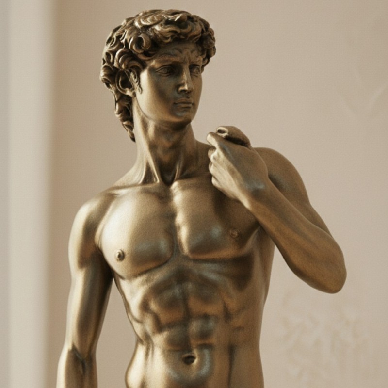 Scultura "David" di Michelangelo in Resina Bronzata – Eccellenza Artigiana Italfama Scultura "David" di Michelangelo in Resina Bronzata – Eccellenza Artigiana Italfama