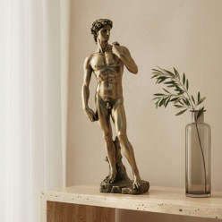 Scultura "David" di Michelangelo in Resina Bronzata – Eccellenza Artigiana Italfama