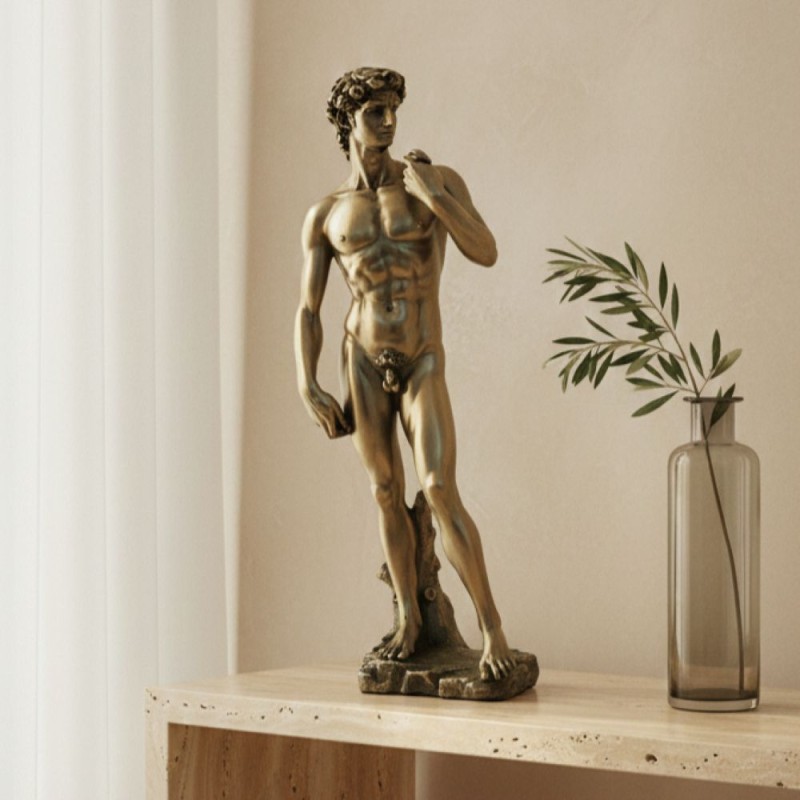 Scultura "David" di Michelangelo in Resina Bronzata – Eccellenza Artigiana Italfama Scultura "David" di Michelangelo in Resina Bronzata – Eccellenza Artigiana Italfama