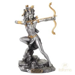 Medusa con Arco statuina in Peltro Pieno – Eccellenza Artigiana Italfama