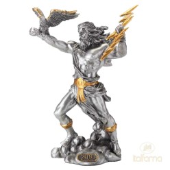 Zeus Padre degli Dei, Statuina in Peltro Pieno – L'Autorità e il Prestigio Italfama